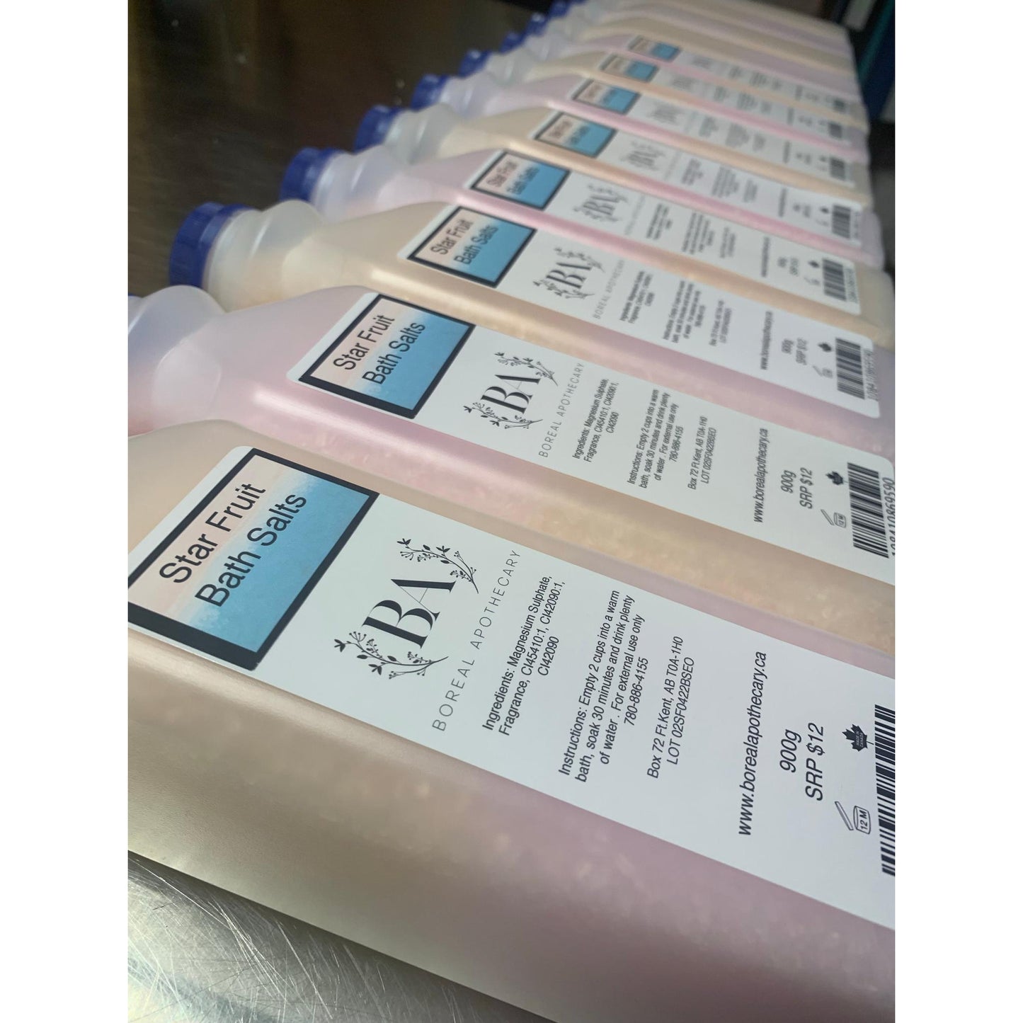 Sels de bain aux caramboles