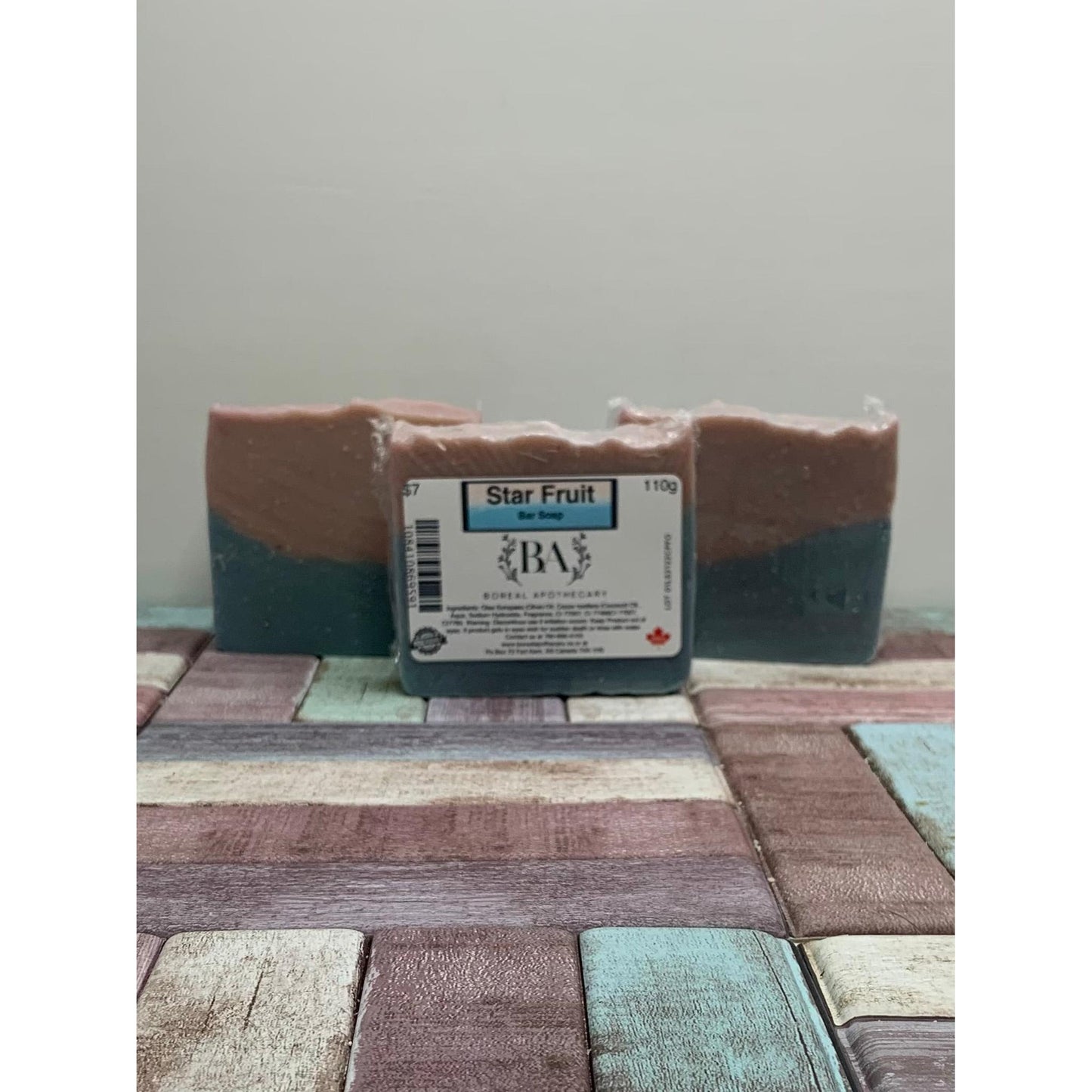 Savon en barre aux fruits étoilés