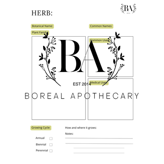 Plant Wisdom & Herbal Practice Journal