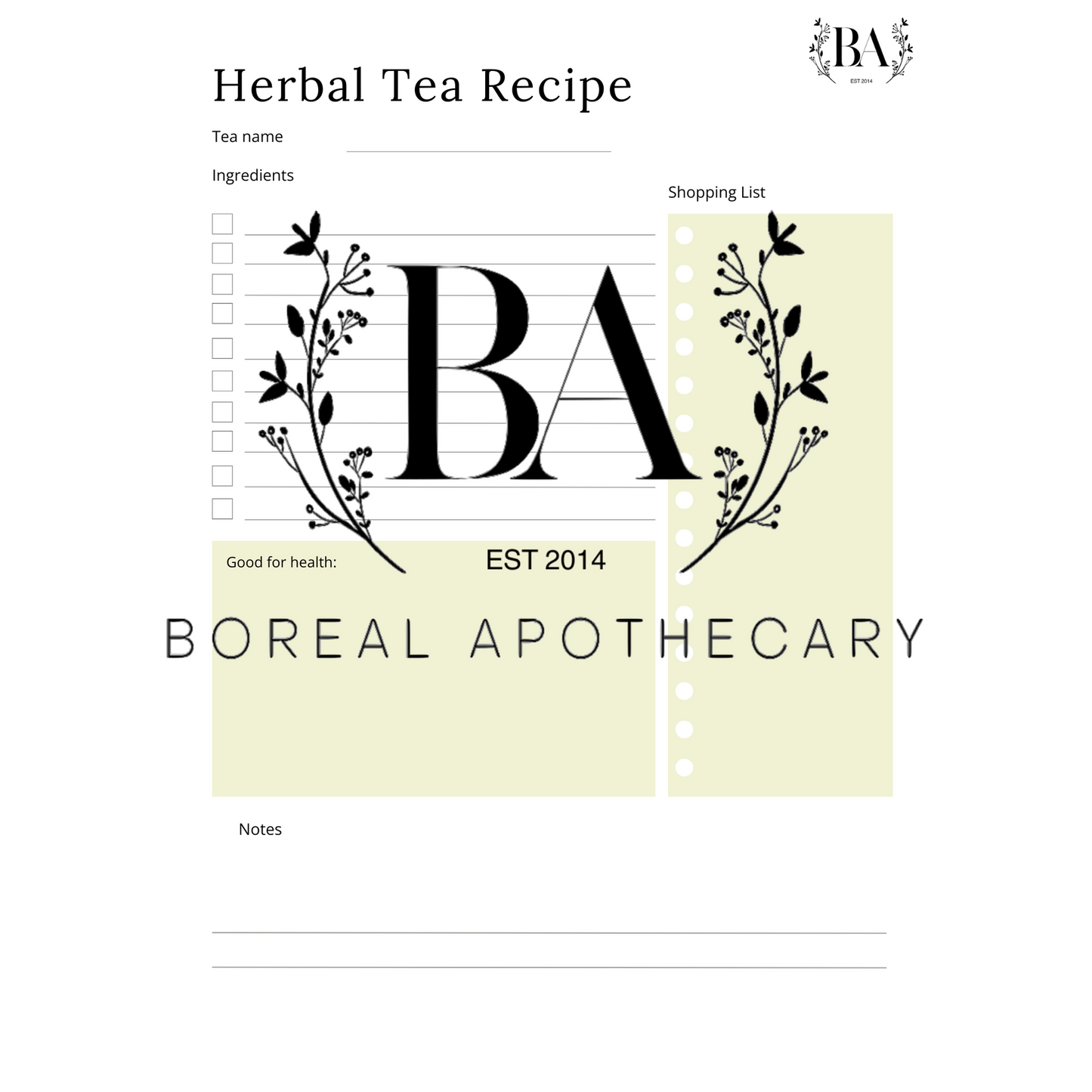 Plant Wisdom & Herbal Practice Journal