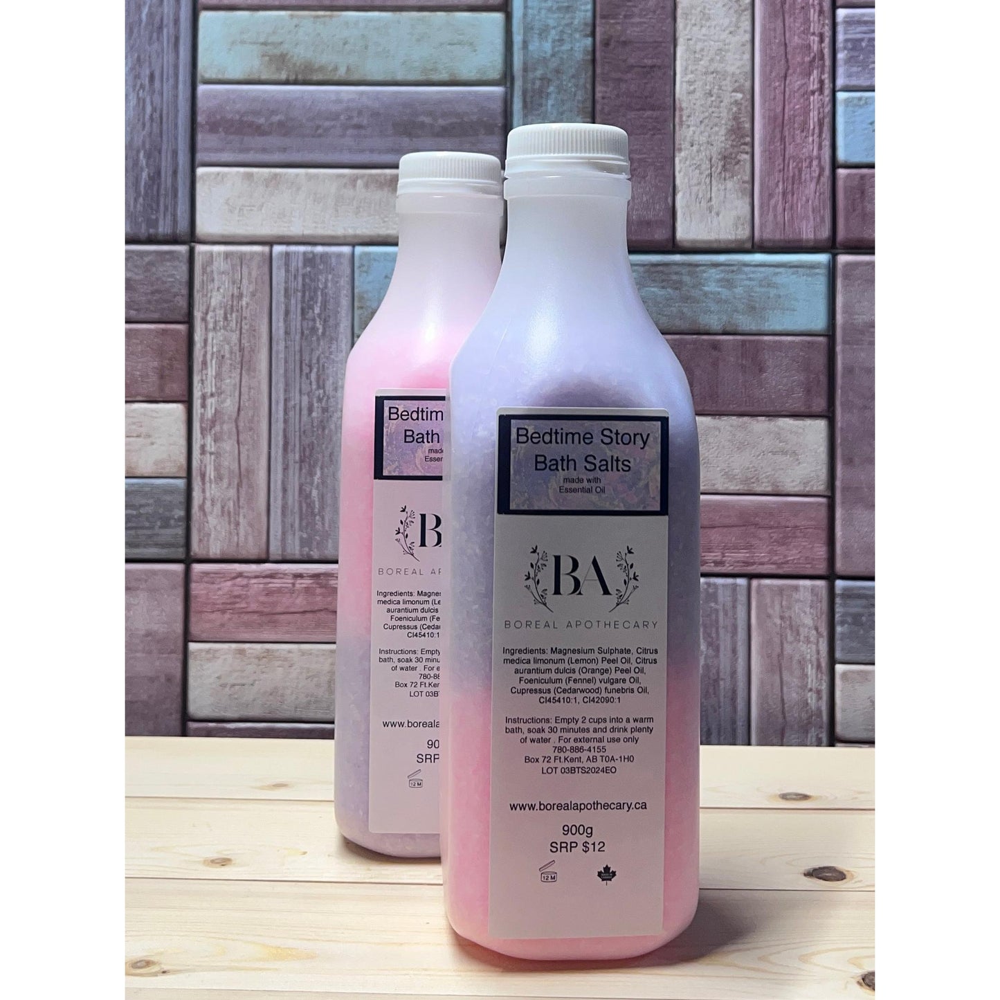 Sels de bain pour l'heure du coucher