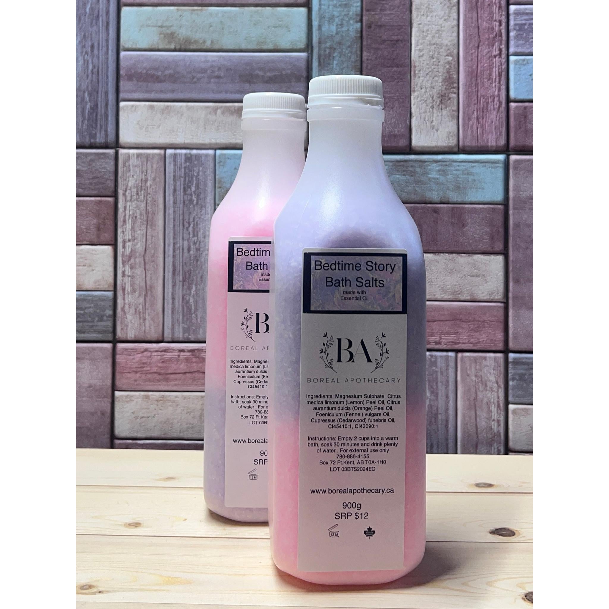 Sels de bain pour l'heure du coucher