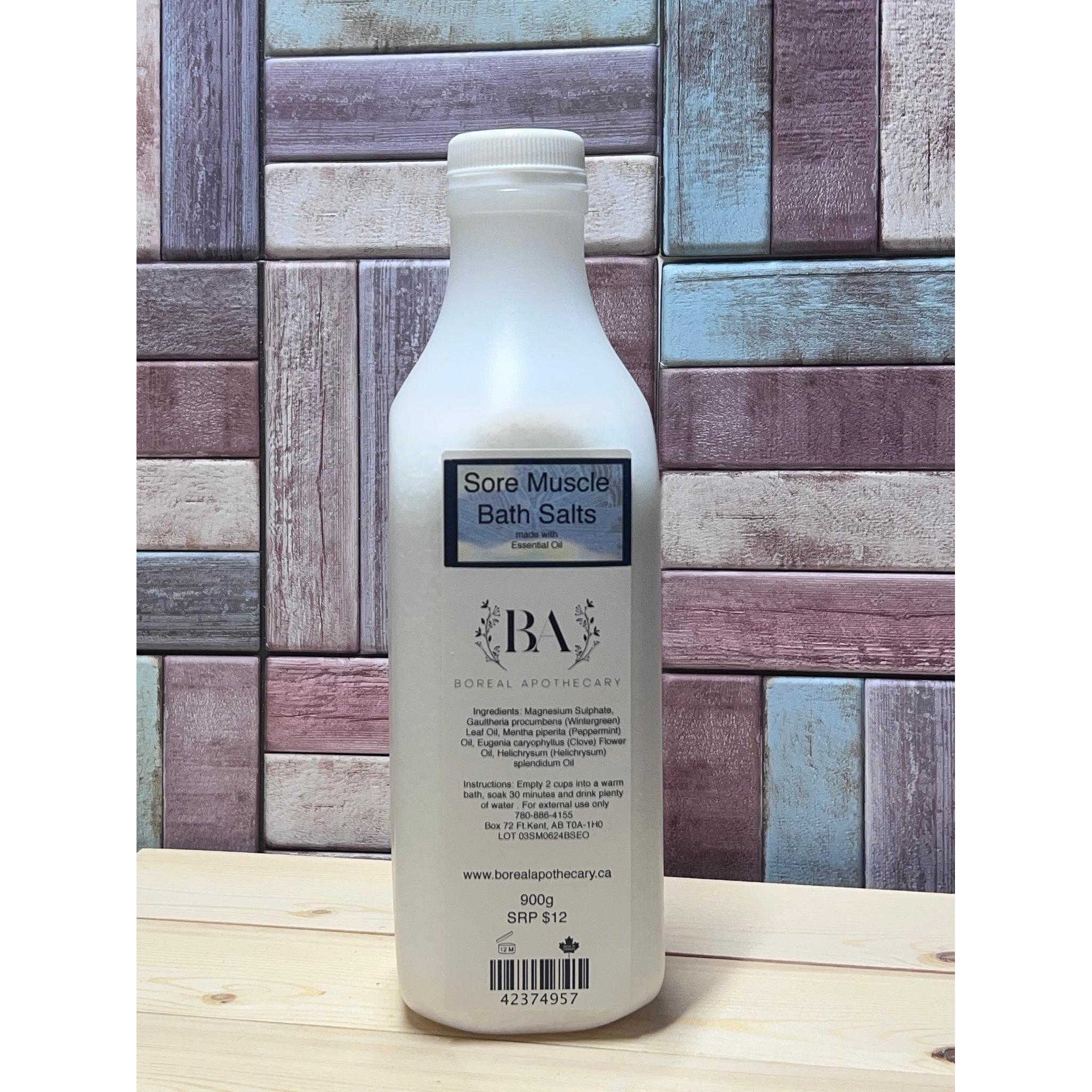 Sels de bain pour les muscles endoloris