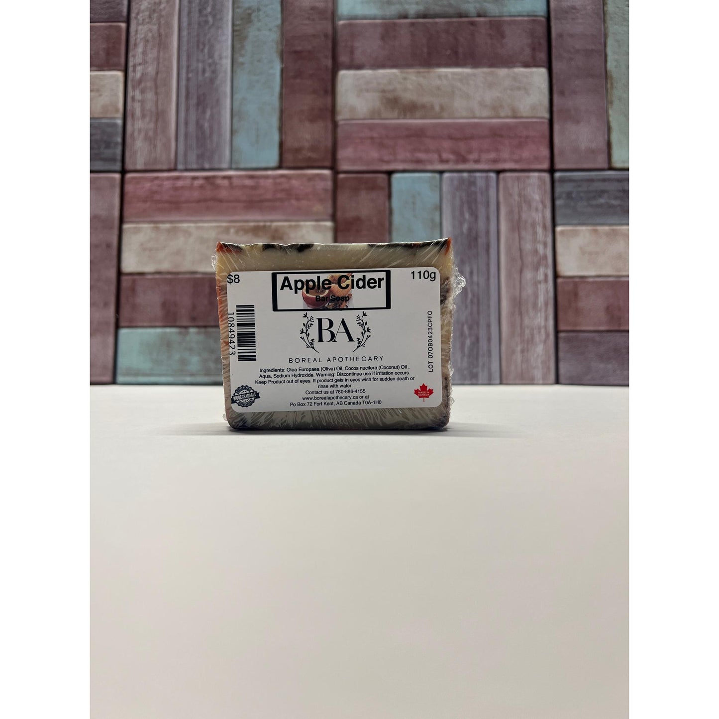 Savon en barre au cidre de pomme