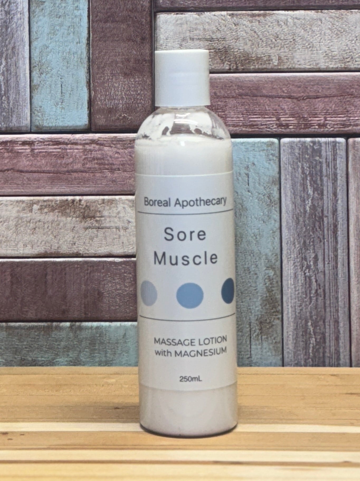 Lotion de massage pour muscles endoloris