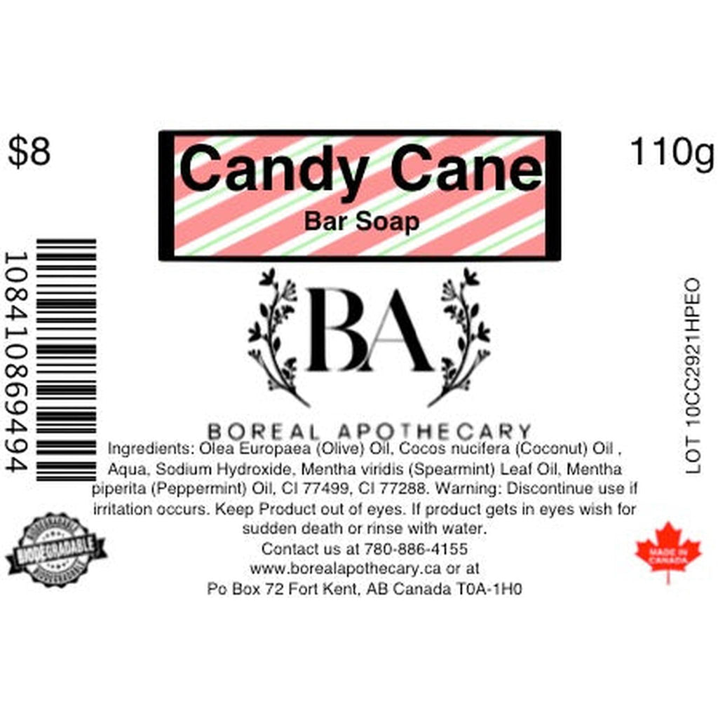 Candy Cane Bar Soap