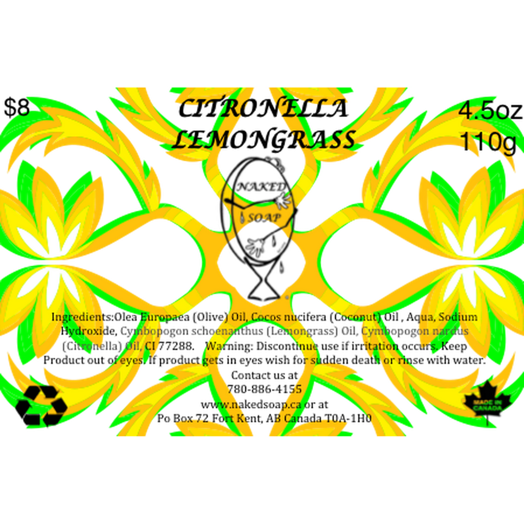 Citronella Lemongrass Bar Soap