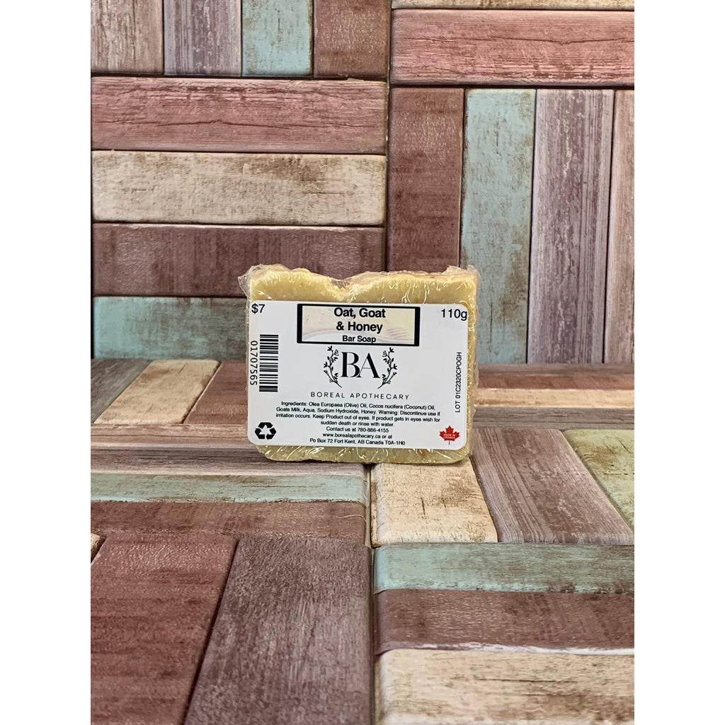 Savon en barre à l'avoine, à la chèvre et au miel